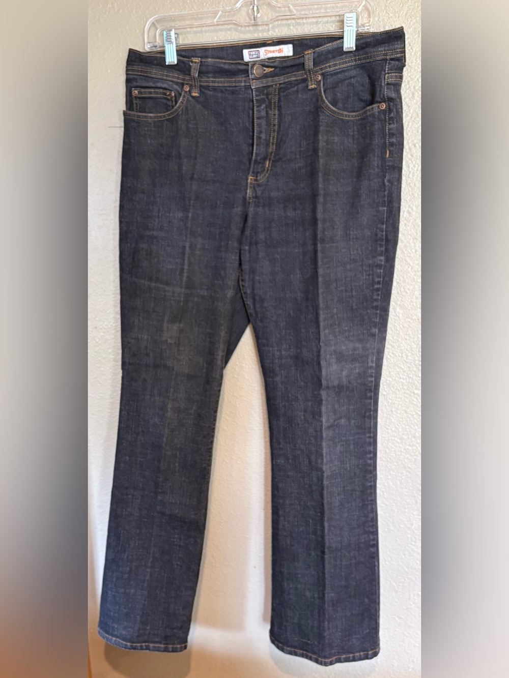 Faded Glory Size 14 Women's Black Wash Flare Jeans